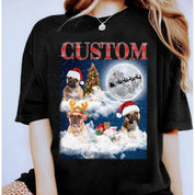 Personalized Pet Portrait | Christmas | Tee Sweatshirt Hoodie