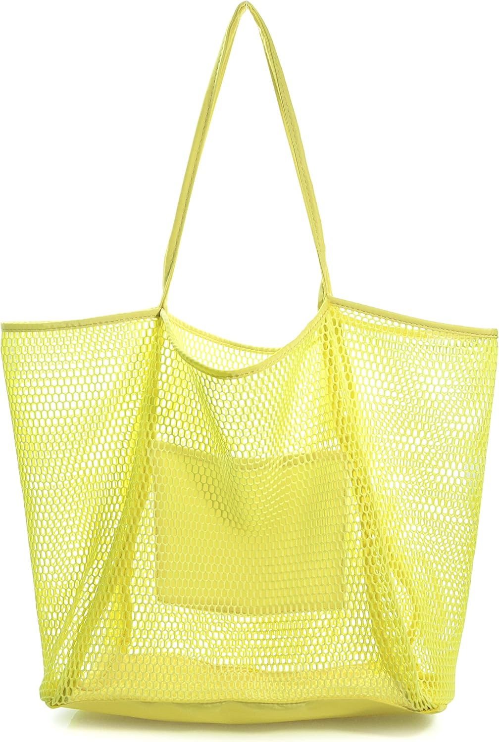 Mesh Beach Tote Womens Shoulder Handbag