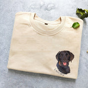 Personalized Embroidered｜Pet Sweatshirt｜Custom Pet Portrait Sweatshirt