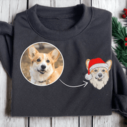 Dog Christmas Embroidered Sweatshirt