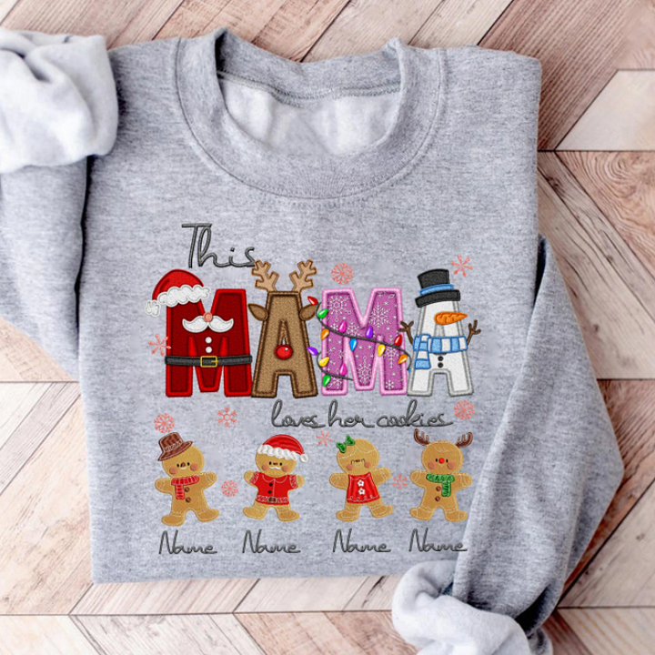 "Mama Loves Her Cookies" Christmas Shirt