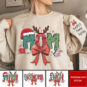 Personalized Christmas NANA/Grandma Bow Sweatshirt