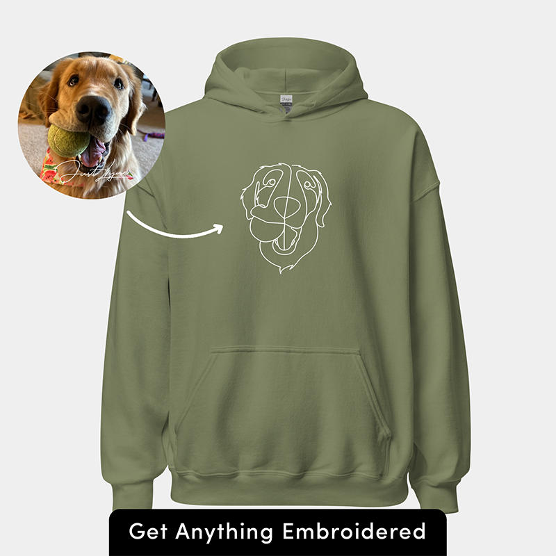 Custom｜Pet Photo｜Embroidered Sweatshirt