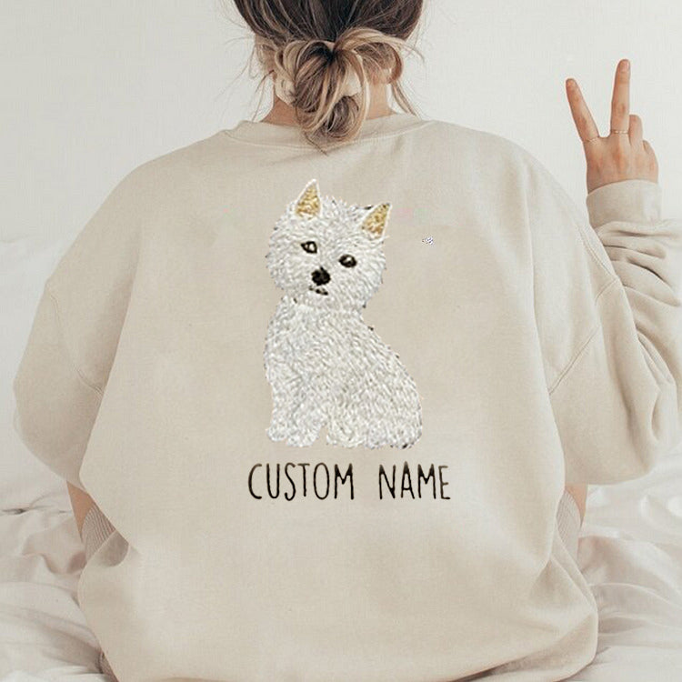 Custom｜Pet Fullbody Fullcolor｜Embroidered｜T-shirt Sweatshirt Hoodie