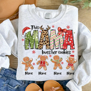 Personalized "Mama Loves Her Cookies" Shirt