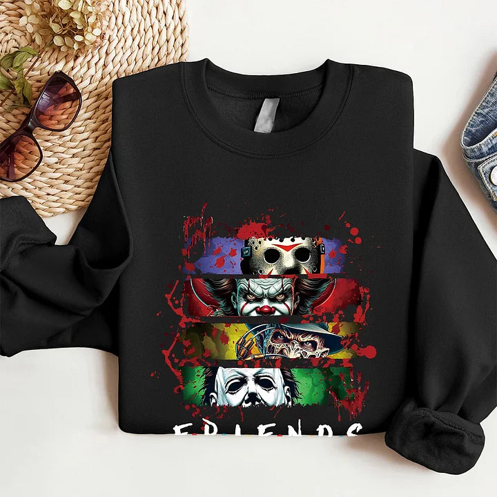 Retro Friends Horror Movie Shirt