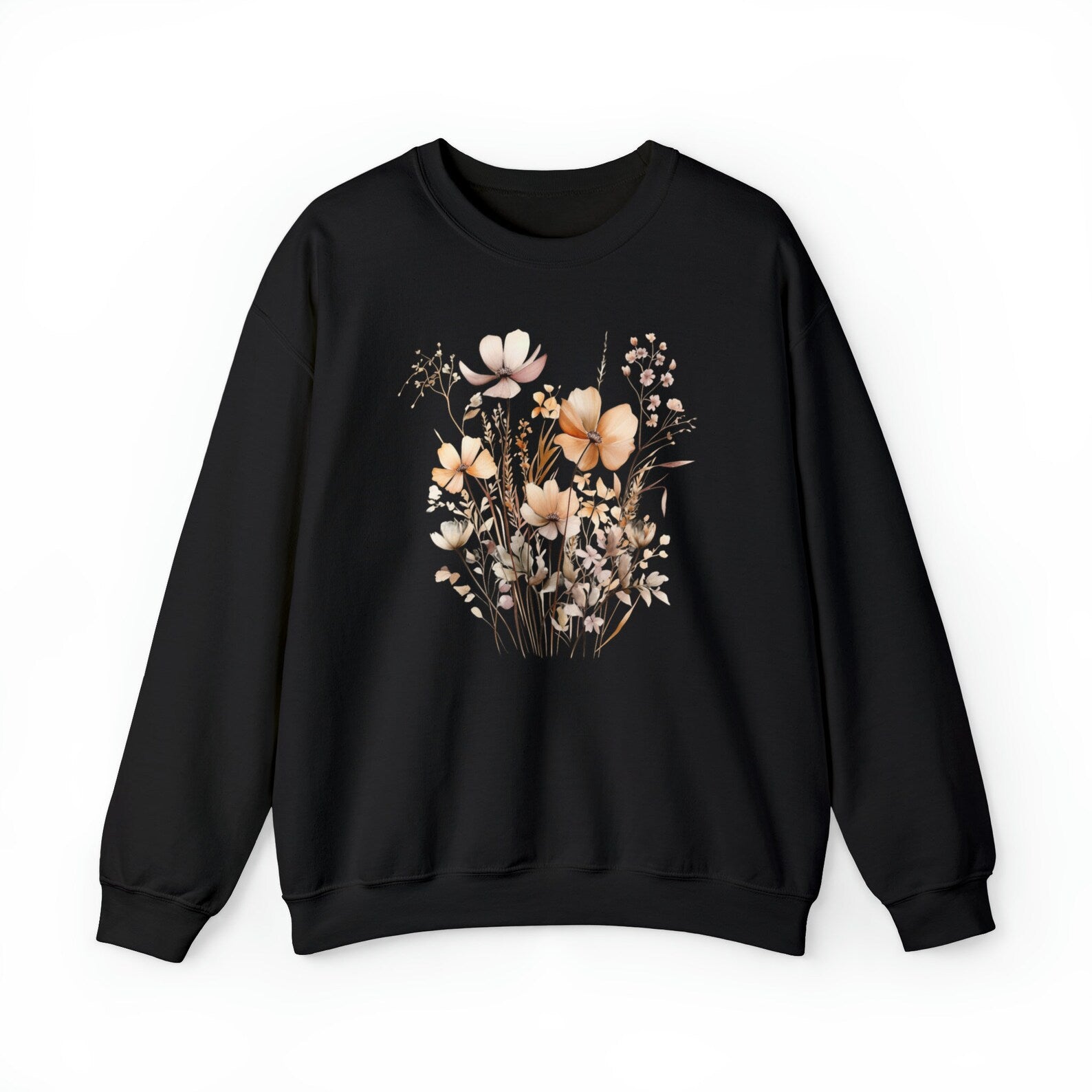 Vintage Pressed Flowers Sweatshirt