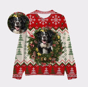 Custom Your Own Christmas Wearth Sweatshirt With Your Pet Face