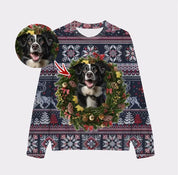 Custom Your Own Christmas Wearth Sweatshirt With Your Pet Face