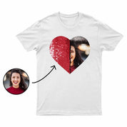 Custom Shirt｜Photo Flip Sequin Tee｜Gift｜Couple｜For Lover