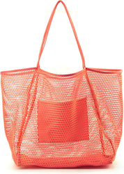 Mesh Beach Tote Womens Shoulder Handbag