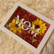 Personalized Mom Flower Shadow Box With Name For Mother's Day