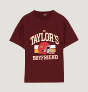 Taylor und Travis Sweatshirt Go Taylor's Boyfriend Sweatshirt Football Era Sweatshirt Vintage Karma is the Guy Taylor's Boyfriend Jacke Rot 