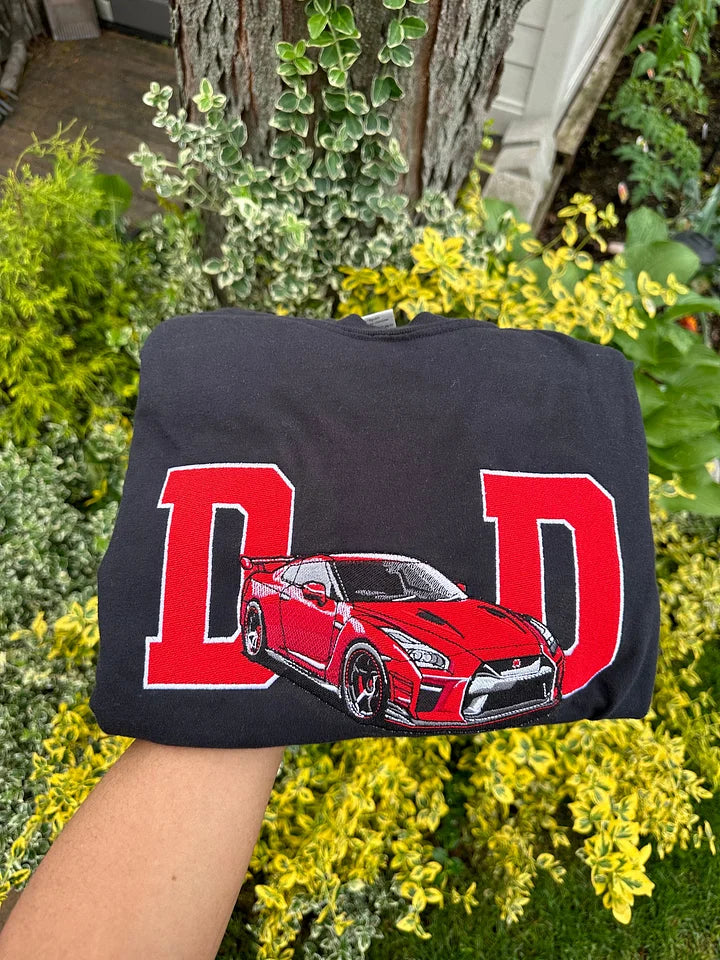 Personalized Embroidered Sweatshirts for Car Enthusiasts - Father's Day Gift