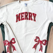 Merry Side Bow Cut-Out Sweatshirt