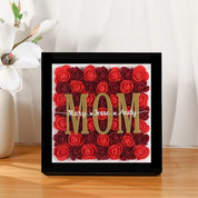 Custom Name Frame Mom Flower Shadow Box