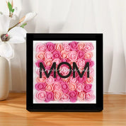 Custom Name Frame Mom Flower Shadow Box