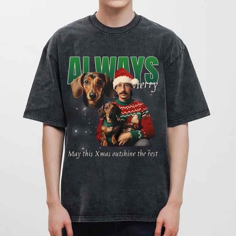 Custom Pet Photo | Christmas Bootleg |Tee Sweatshirt Hoodie