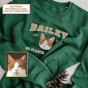 Personalized Embroidered｜Pet Sweatshirt with Pets Name｜Custom Text