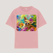 Garden Series｜Puppy Oil Painting Style｜Chihuahua Art T-shirt｜Dog Memorial Gifts Sweatshirt