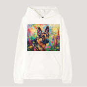 Garden Series｜Puppy Oil Painting Style｜German shepherd Art T-shirt｜Dog Memorial Gifts Sweatshirt