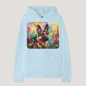 Garden Series｜Puppy Oil Painting Style｜German shepherd Art T-shirt｜Dog Memorial Gifts Sweatshirt