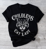 Childless Cat Lady | Against Fascism Feminist | Voting Vintage Shirt