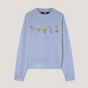 Wild Fower | Embroidered Sweatshirt | Pinky Flower Hoodie