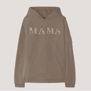 Embroidered Hoodie | Floral Letter MAMA  Crewneck | Embroidery sweatshirt