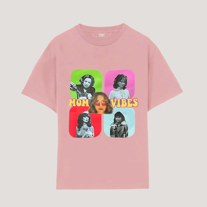 Custom Mom Vibes Vintage Photo Tee Sweatshirt