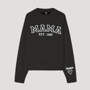 CUSTOM MAMA PUFF PRINT SWEATSHIRT WITH KID NAMES ON SLEEVE