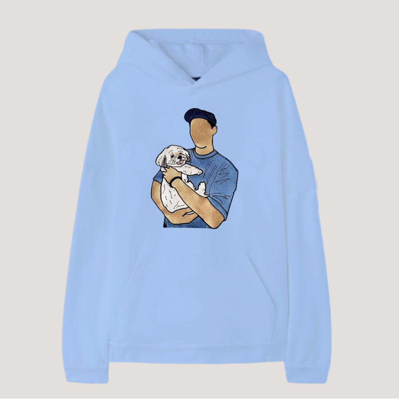 Personalized Embroidered｜Pet's Photo｜Sweatshirt Hoodie T-shirt