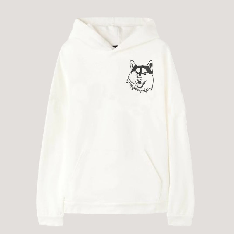 Custom Embroidered | Pet Photo | Zip Up Hoodie