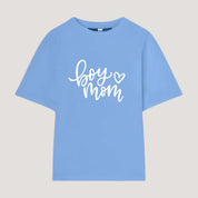 Women's T-shirt with lettering "Boy Mom"