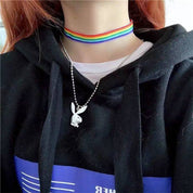 Fashion Rainbow Choker Necklace