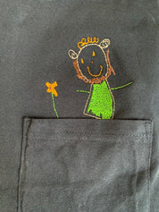 Transform Children's Artwork into Personalized Apparel Gift | Pocket Shirt