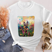 Garden Series｜Puppy Oil Painting Style｜German shepherd Art T-shirt｜Dog Memorial Gifts Sweatshirt