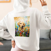 Garden Series｜Puppy Oil Painting Style｜Golden Retriever Art T-shirt｜Dog Memorial Gifts Sweatshirt