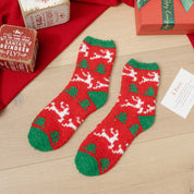 Christmas Ladies' Fleece Socks | Plush Winter Thick Floor Sleep Socks