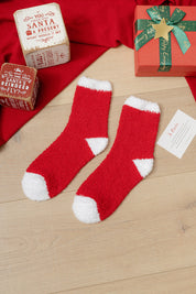 Christmas Ladies' Fleece Socks | Plush Winter Thick Floor Sleep Socks