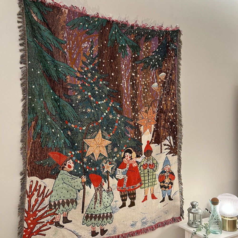 Christmas Leisure Sewing Pattern Cotton Blanket