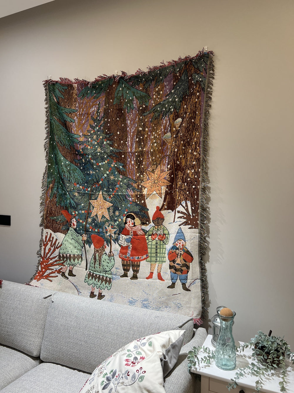 Christmas Leisure Sewing Pattern Cotton Blanket