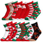 Christmas Ladies' Fleece Socks | Plush Winter Thick Floor Sleep Socks