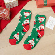 Christmas Ladies' Fleece Socks | Plush Winter Thick Floor Sleep Socks