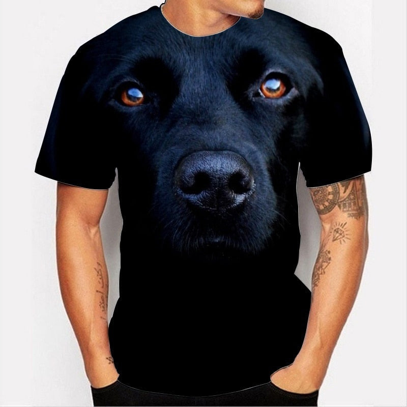 Funny T-Shirts Cute Animal Dogs 3D Printed Streetwear Men's T-Shirt