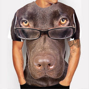 Funny T-Shirts Cute Animal Dogs 3D Printed Streetwear Men's T-Shirt