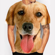 Funny T-Shirts Cute Animal Dogs 3D Printed Streetwear Men's T-Shirt