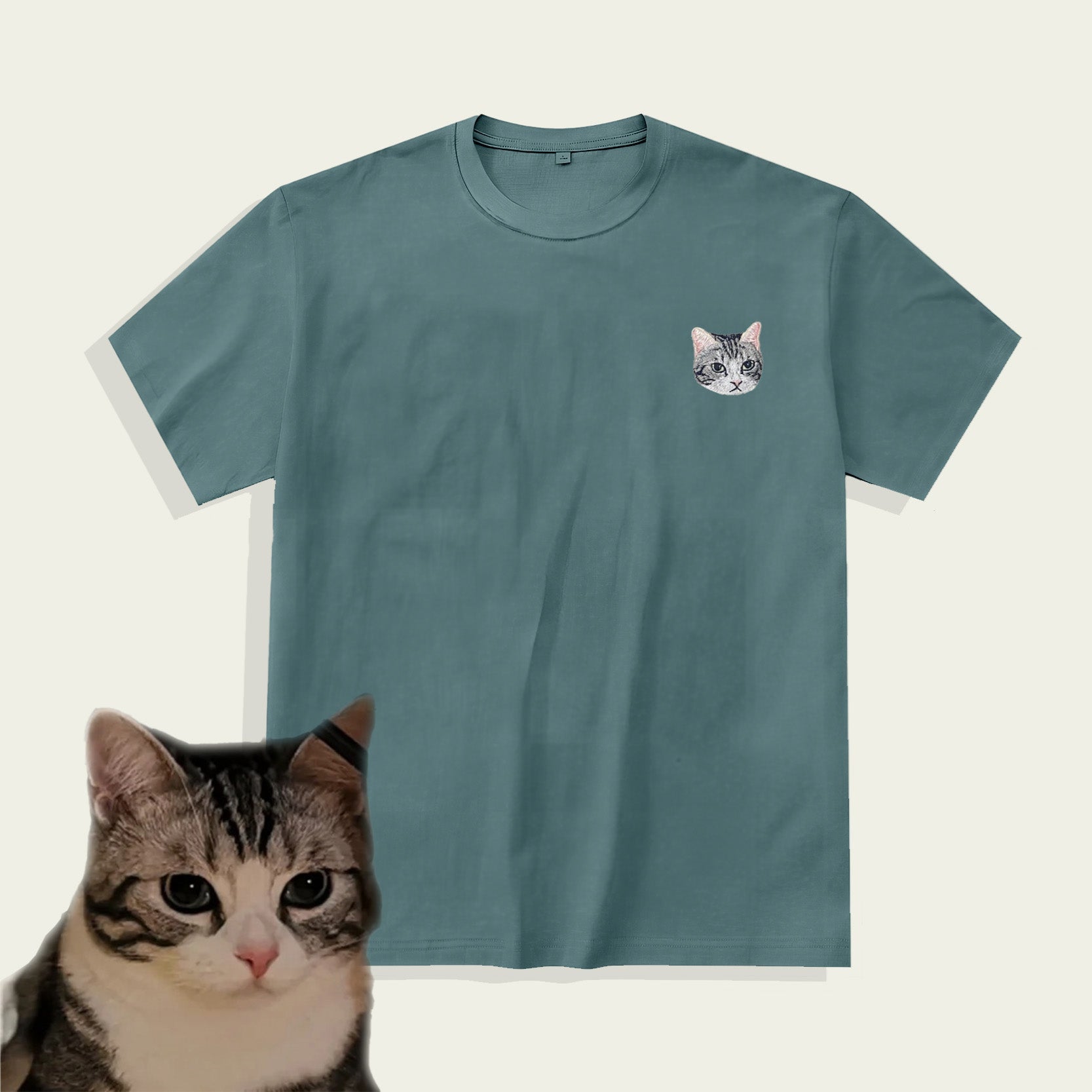 Custom Pet Embroidered T-shirt