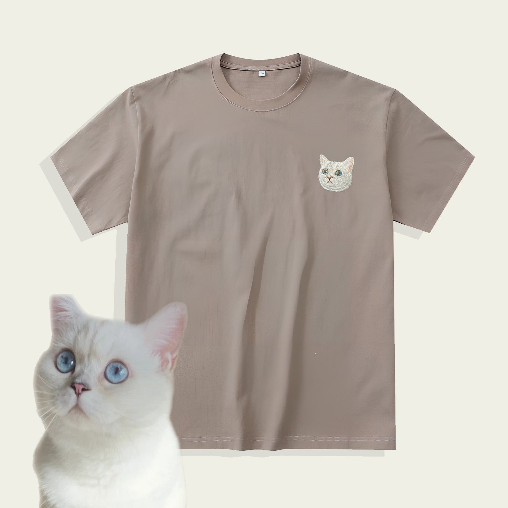 Custom Pet Embroidered T-shirt