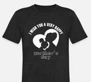 Mothers day on Unisex Tri-Blend T-Shirt